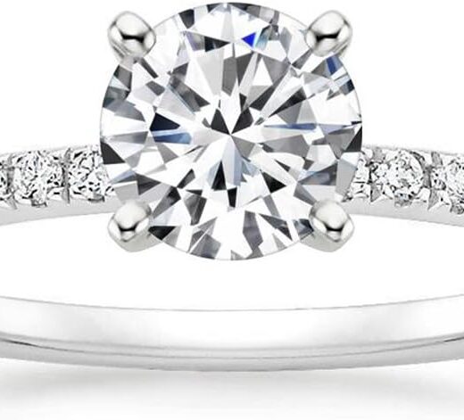 1 Ct Halo Solitaire Cubic Zirconia Promise Engagement Ring 925 Sterling Silver Ring Sizes 3.5-9.5