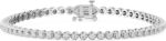 GILDED 1/2 CTtw Natural Diamond Bracelets for Women | Sterling Silver Miracle plates Bracelet | Fine Jewelry for Her | Timeless Design | Gift Box Included
