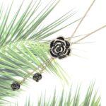 White Crystal Pendant Necklace Long Sweater Necklace Fashion Jewelry for Women